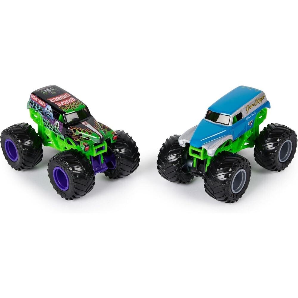 Monster Jam 1:64 Scale Grave Digger vs Grave Digger The Legend 2 Pcs Toy Set